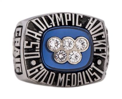 1980 USA Mens Olympic Hockey - Miracle On Ice - Gold Medal Ring (Salesman Sample)